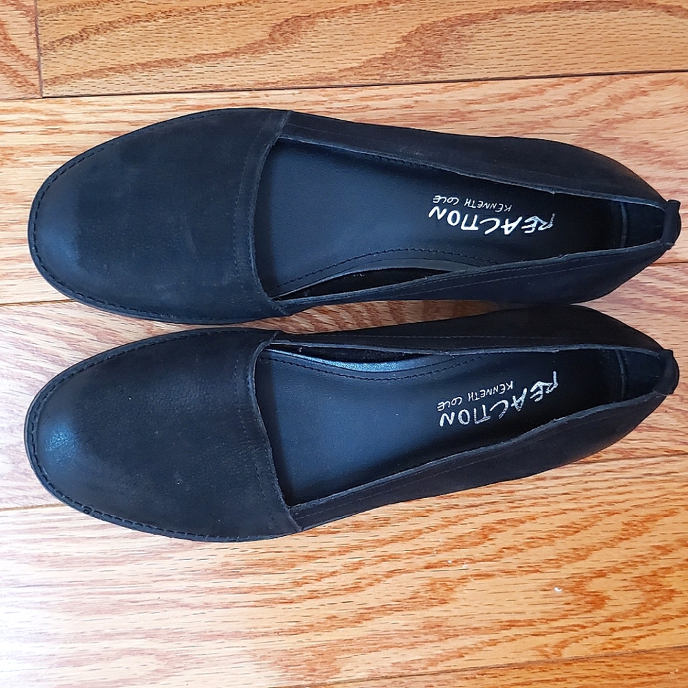 NEW Kenneth Cole Reaction Nubuck loafers in Black, US 6